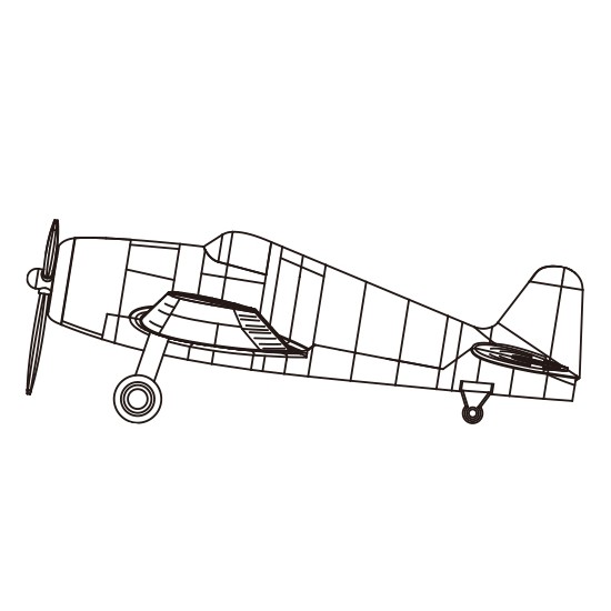 1/350 Grumman F6F Hellcat (Pre-painted)