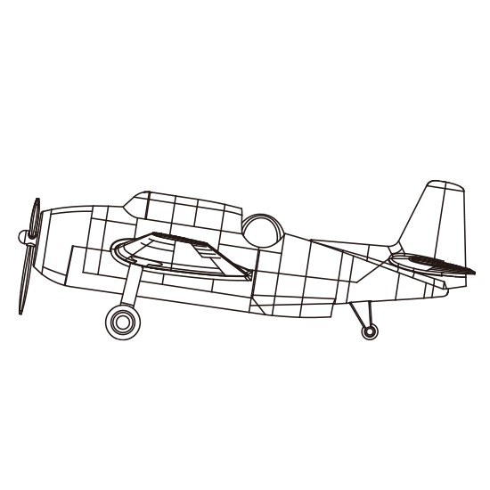 1/350 Grumman TBF Avenger (Pre-painted)
