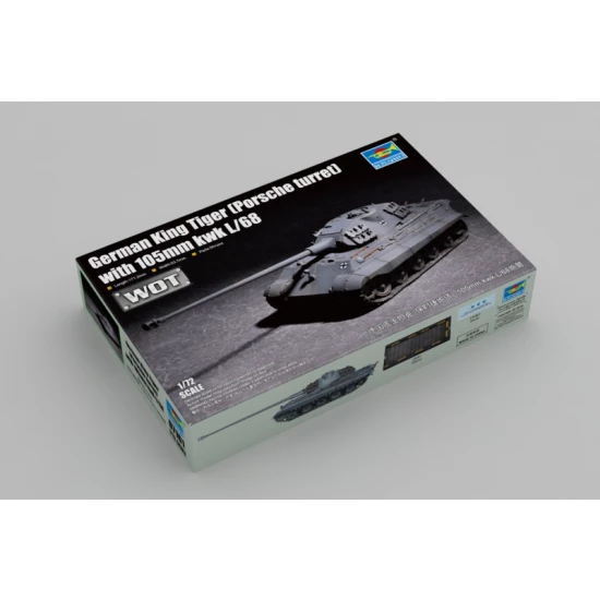 1/72 German King Tiger (Porsche turret) with 105mm kwk L/68
