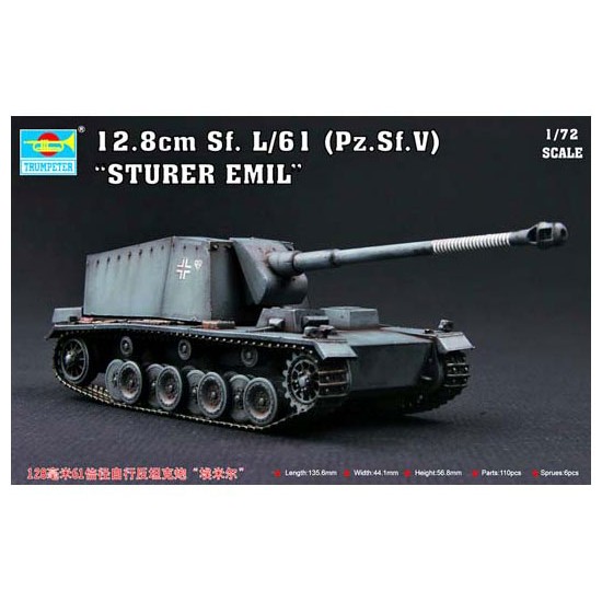 1/72 12.8cm Sf. L/61 (Pz.Sf.V) Sturer Emil