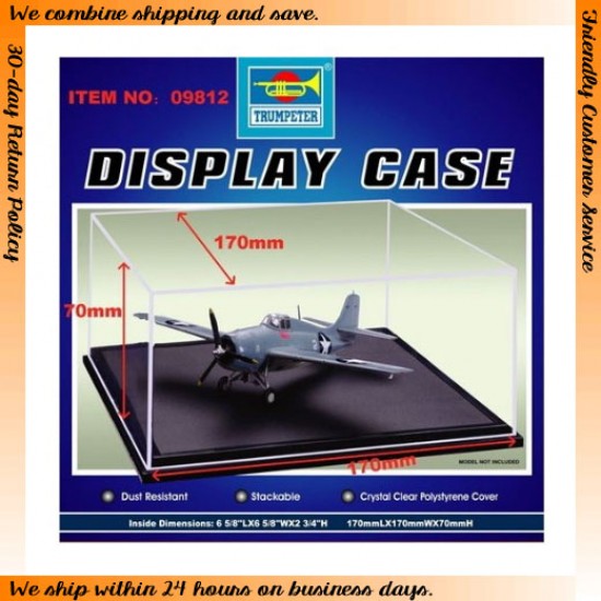 Display Case 170mm (L) x 170mm (W) x 70mm (H)