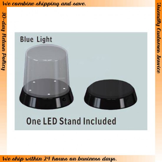 Round Top Display Case with Optional LED Base (84 x 115mm)