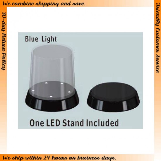 Flat Top Display Case with Optional LED Base (84 x 115mm)