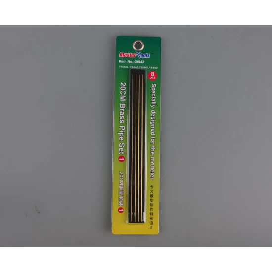 20cm Brass Pipe Set 1 (8pcs, dia: 0.3, 0.4, 0.5, 0.6mm)