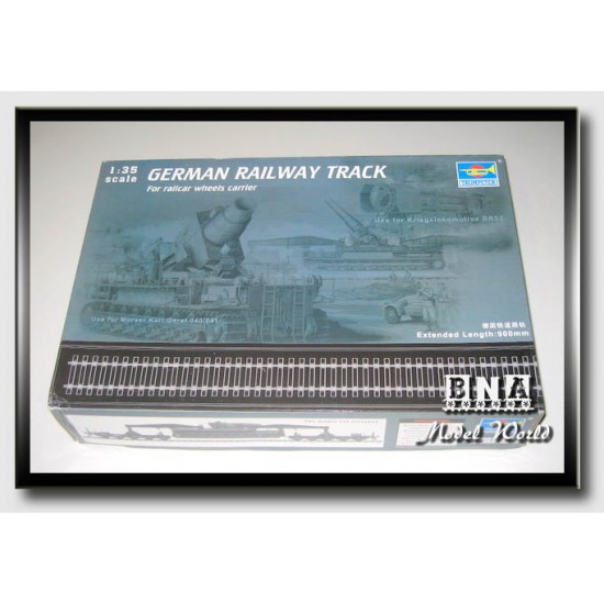 1/35 German Railway Track for Railcar Wheels Carrier 
