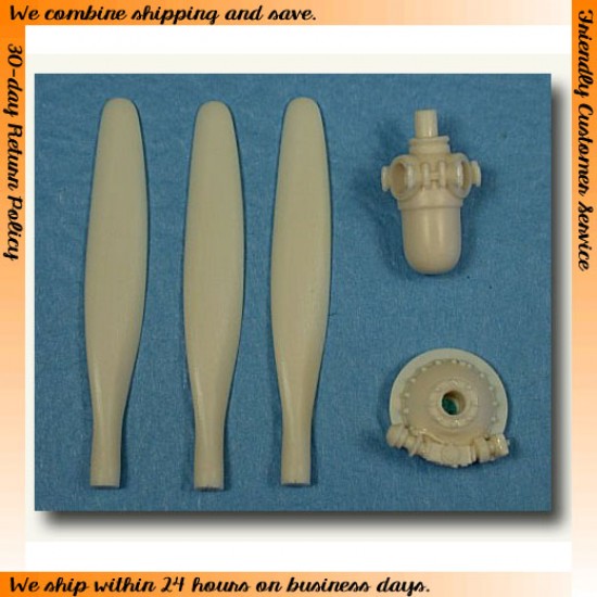 1/48 Canadian Hawker Hurricane Hamilton Std. Prop & Engine Face