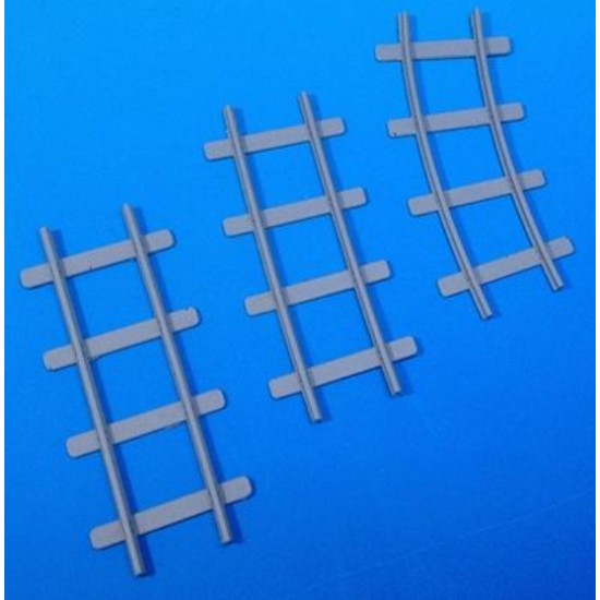 1/35 Straight and Curved Pechot Narrow Gauge Track Section (length: 2.5 meters)