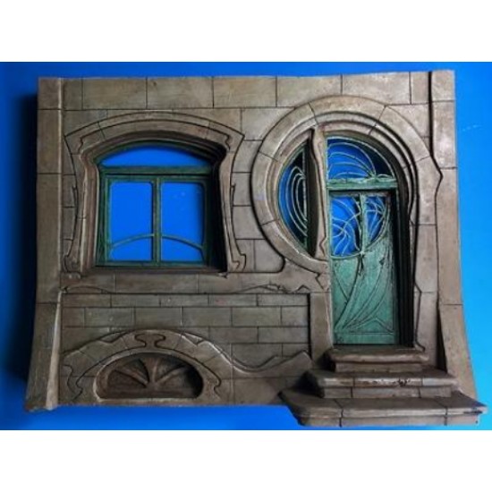 1/35 1900 Style Art Nouveau House Section Set No.1 - First Floor (Width: 17cm)