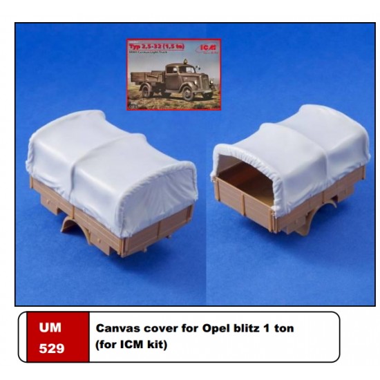 1/35 Opel Blitz 1 Ton Canvas Cover for ICM kits