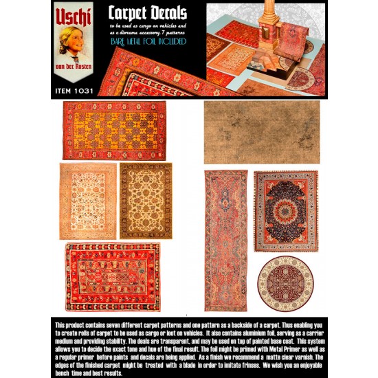 Carpet Decal V1 Larger Carpets (7 different patterns)