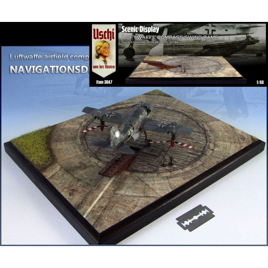 1/48 Diorama Scenic Display - ND12/20AE Luftwaffe Compass Swing Ramp (4 sheets)
