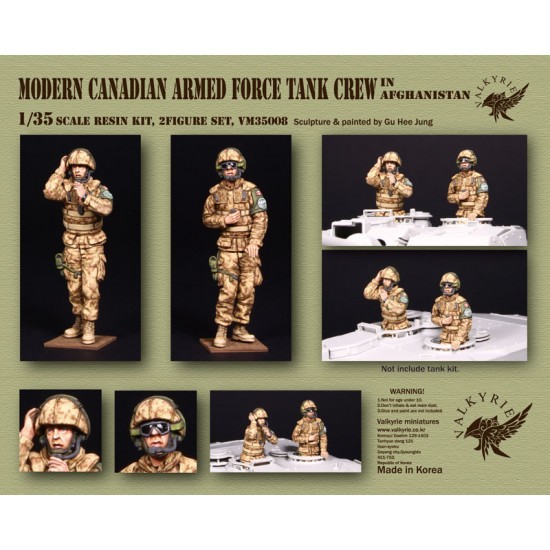 1/35 Modern Canadian Armed Force Tank Crew in Afghanistan (2 Figures)