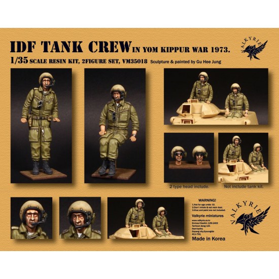 1/35 IDF Tank Crew in Europe, Yom Kippur War 1973 for Magach Series (2 Figures)