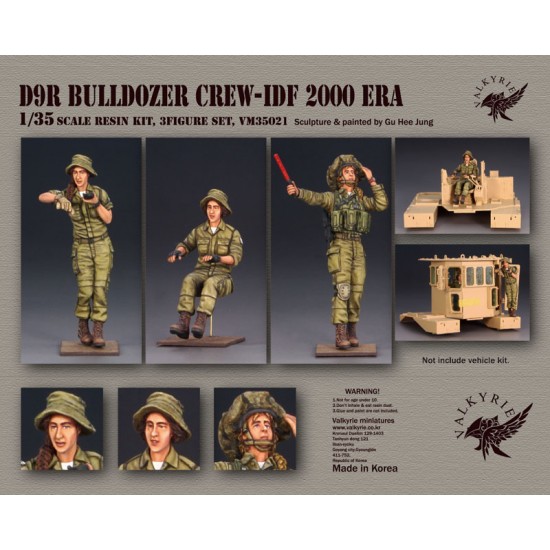1/35 Israeli D9R Armoured Bulldozer Crew 2000 Era for Meng Models kit