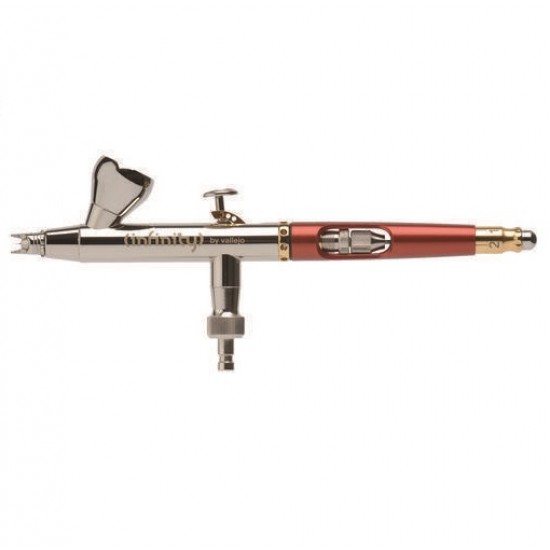 Airbrush Infinity w/Nozzle Set 0.15 + 0.4 mm Fine Line, Cup 2 + 5 ml & Distance Cap