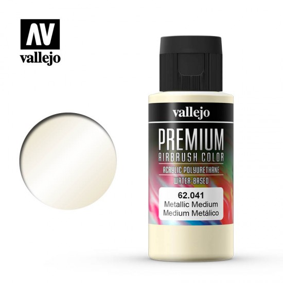 Acrylic Airbrush Paint - Premium Colour #Metallic Medium (60ml)