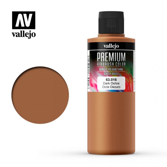 Premium Colour Acrylic Paint - Dark Ochre (200ml/6.76fl.oz)