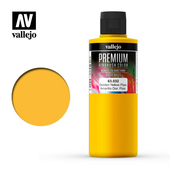 Premium Colour Acrylic Paint - Gondel Yellow Fluo (200ml)