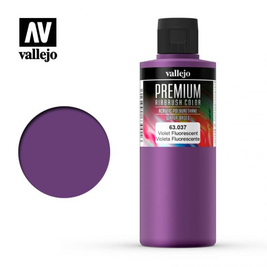 Premium Colour Acrylic Paint - Violet Fluo (200ml/6.76fl.oz)