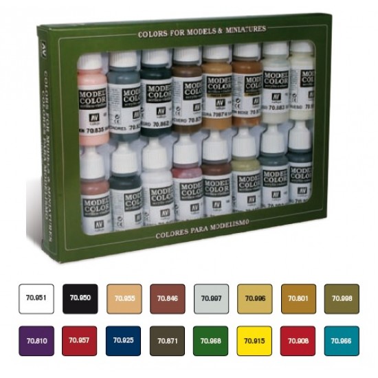 Model Colour Paint Set - Imperial Rome Colours (16 x 17ml)