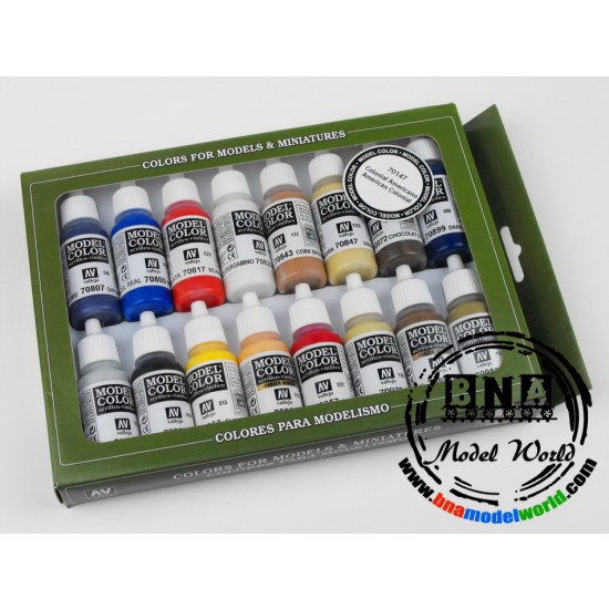 Model Colour Paint Set - American Colonial (16 x 17ml)