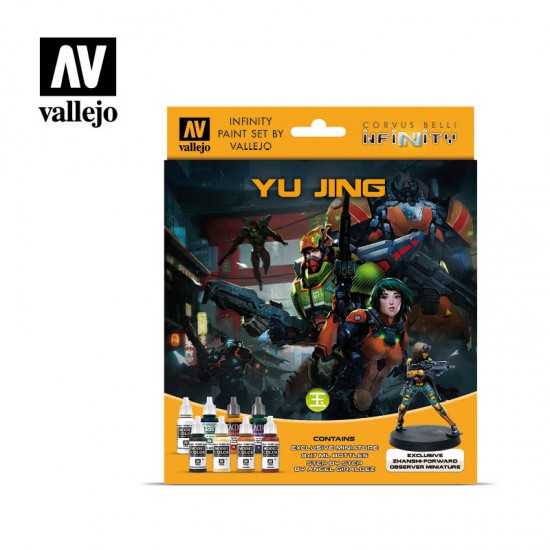 Acrylic Model Colour Paint Set w/Fantasy Figures - Infinity Yu Jing (8x 17ml) 