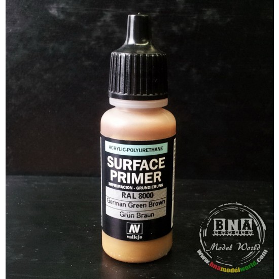 Acrylic Polyurethane - German Green Brown Surface Primer (RAL8000) 17ml