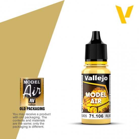Model Air Acrylic Paint - Yellow Lazure RLM05 (17ml)