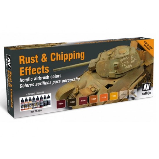 Model Air Paint Set - Rust and Chipping (8 x17ml)
