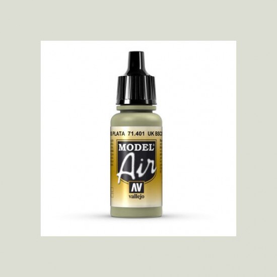 Model Air Acrylic Paint - UK BSC 28 Silver Grey (17ml)