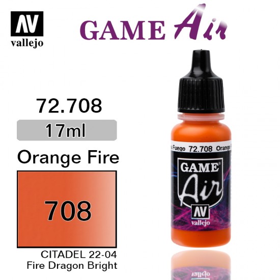 Game Air Acrylic Paint - Orange Fire 17ml