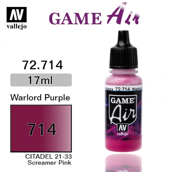Game Air Acrylic Paint - Warlord Purple 17ml