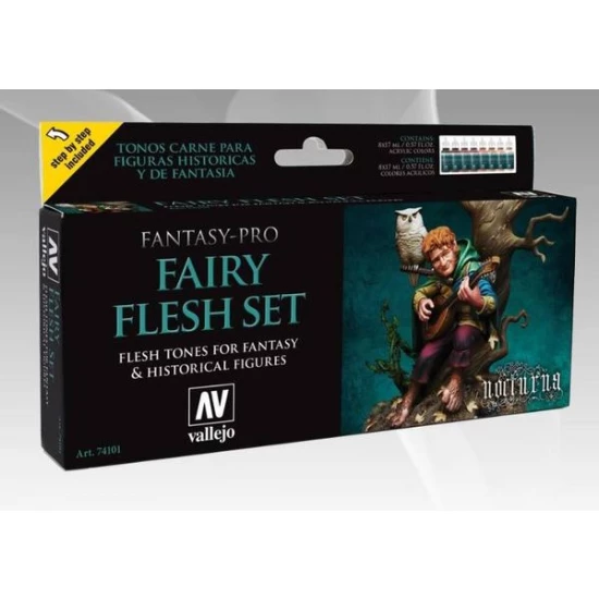 Fairy Flesh Fantasy-Pro Nocturna Paint Set (8 x 17ml)