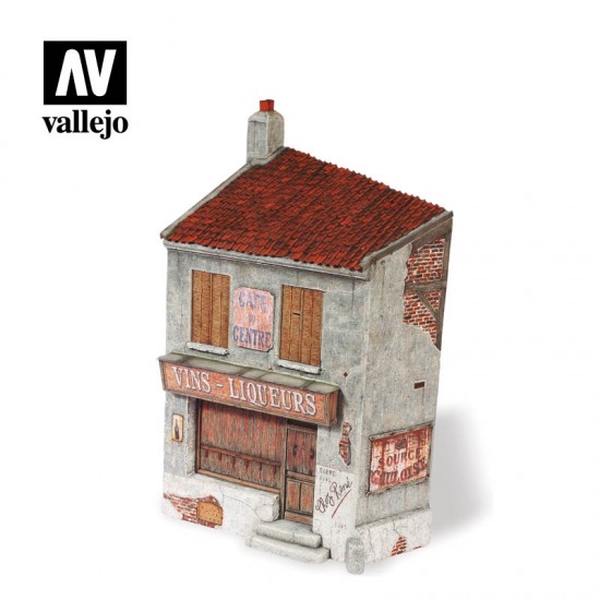 1/35 French Cafe (25.5x15.1x13 cm / 10.03x5.94x5.11 in)