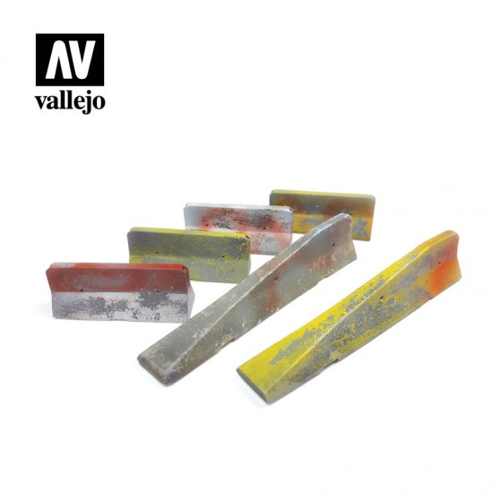1/35 Urban Concrete Barriers (6pcs)
