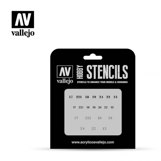 Masking Stencils for 1/35 WWII Soviet BT & T26 Numbers Early