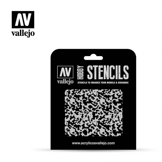 Masking Stencils for 1/48 Aircraft Weathered Paint Texture Pattern