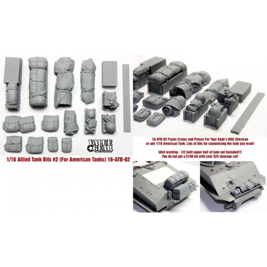 1/16 Allied Tanks Bits for Sherman #2 for Andys HHQ Shemans Stuarts