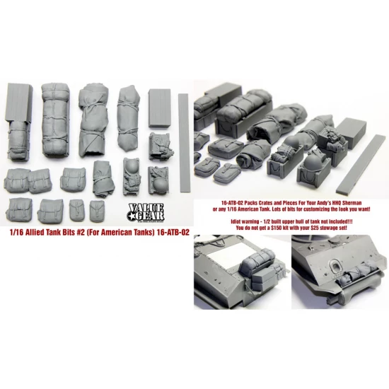 1/16 Allied Tanks Bits for Sherman #2 for Andys HHQ Shemans Stuarts