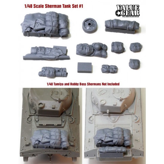1/48 Allied Sherman Tank Stowage Set #1