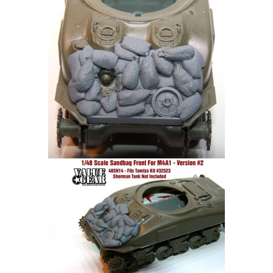 1/48 M4A1 Sandbag Front Version #2 for Tamiya kit #32523