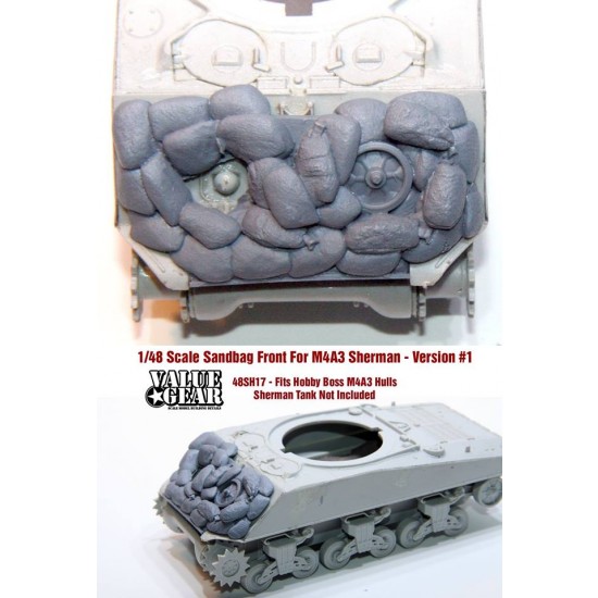 1/48 M4A3 Sherman Hulls Sandbag Front Version #1 for Hobby Boss kits