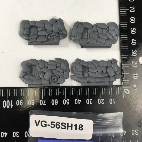 1/56 M4A1 Sherman Sandbag Fronts Ver. 2 for Rubicon kits