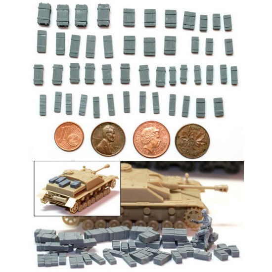 1/72 Universal Wooden Crates Set #1 (49 pieces)