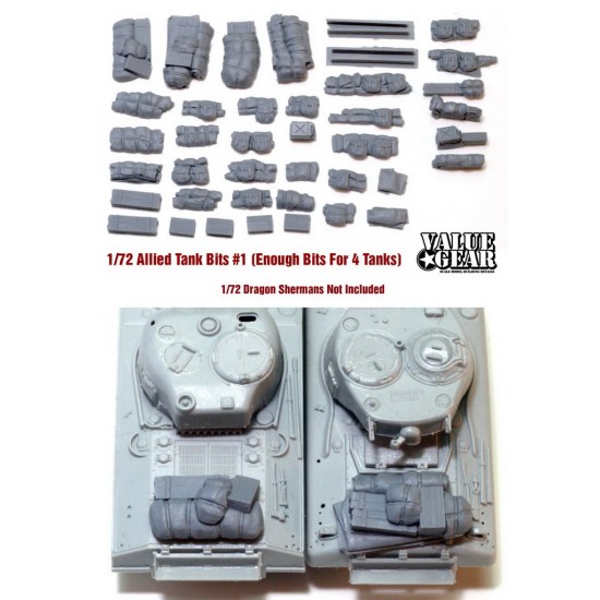 1/72 Allied Tank Bits Stowage Set #1 (enough for 2-3 tanks)