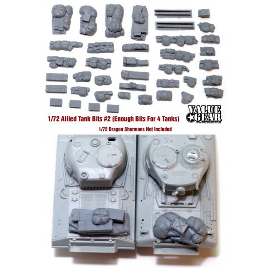 1/72 Allied Tank Bits Stowage Set #2 (enough for 2-3 tanks)