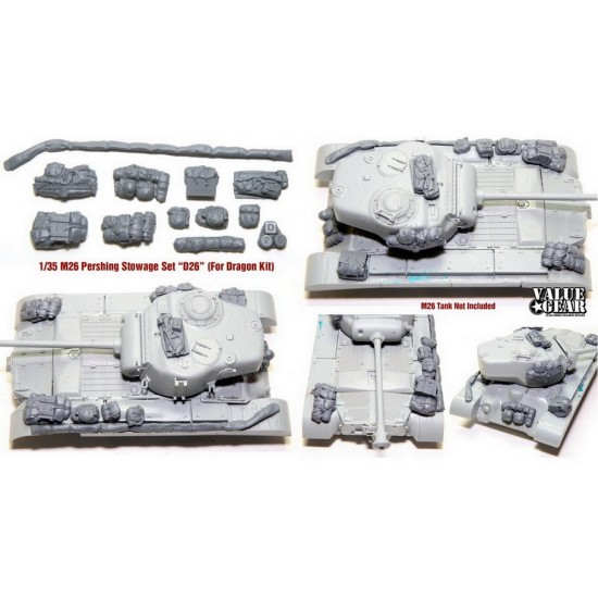 1/35 Allied Tank M26 Pershing Stowage Set "D26" for Dragon kits