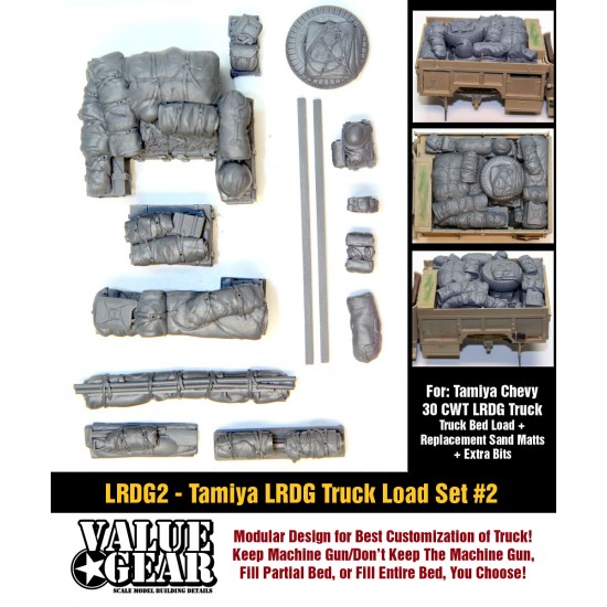 1/35 Long Range Desert Group Truck Loads Set #2 for Tamiya Chevy 30 CWT LRDG (15pcs)