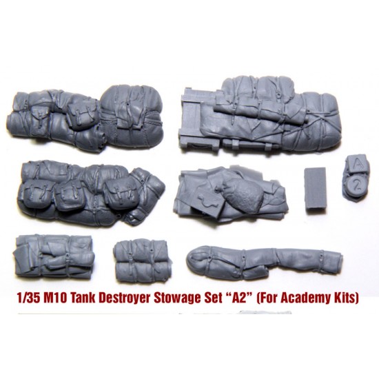1/35 Allied Tank M10 Stowage Set - Version "AC2" for Academy kits