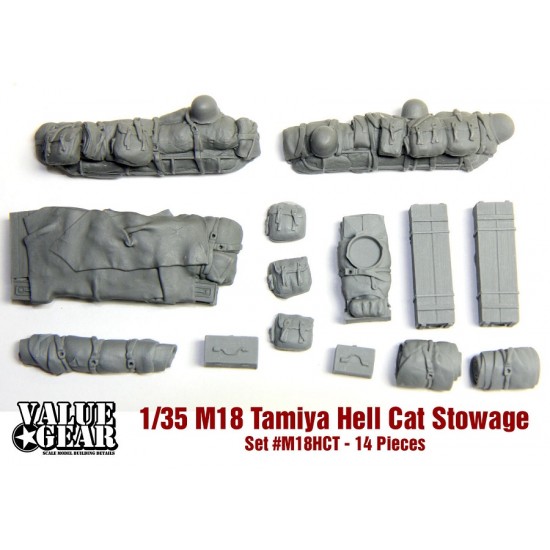 1/35 Allied Tank M18 Stowage Set for Tamiya Kits